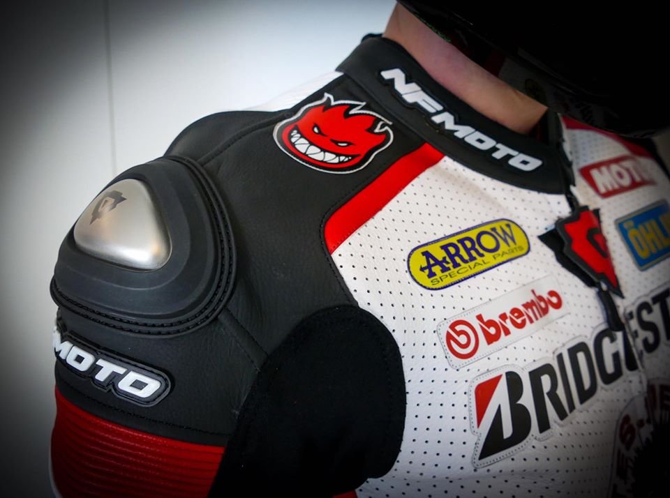 NFmoto riders and team at the track