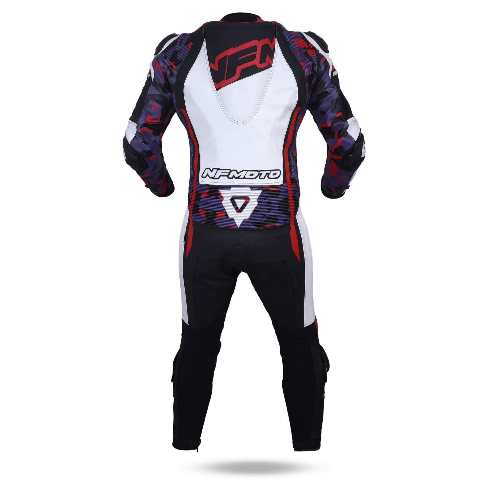 NFmoto custom leather race suit, detail view
